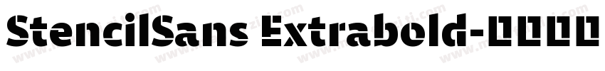 StencilSans Extrabold字体转换